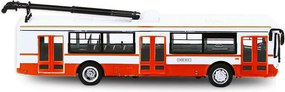 RAPPA Fém trolibusz - 16 cm - piros - Rappa