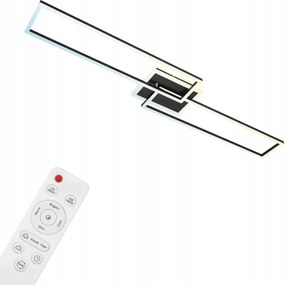 Briloner Led mennyezeti lámpa 110cm, 40W, 5200lm, fekete, okosvezérléssel