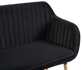 Kétszemélyes kanapé TORBY (fekete). 1027125