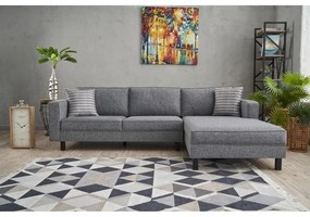 Sarokkanapé Kale Linen Jobbos - Szürke