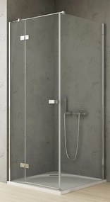 New Trendy Reflexa zuhanykabin 100x90 cm négyszögletes króm fényes/átlátszó üveg EXK-5120