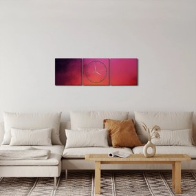 Kép - tűzhányó (órával) (90x30 cm)