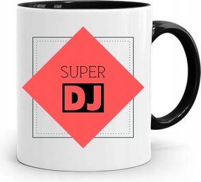 Dja Zene Bögre Fekete Szuper Dj Ajándék fényképes nyomtatással