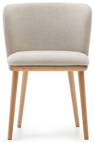 Bézs kárpitozott étkezőfotel Ciselia – Kave Home