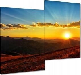 Vászonkép 80x70 Gyönyörű naplemente