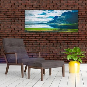 Egy tó hegyekkel képe (120x50 cm)