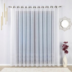 Kész Lenvászon Függöny Arany Díszítéssel, Átvezetőkkel 350X175