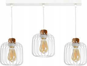 Csillár Mennyezeti Lámpa Gyűrű 3 Fehér Réz Led