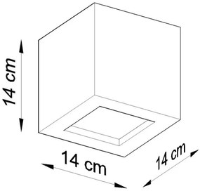Sollux SL.0005 - LEO fali lámpa 1xE27/60W/230V fehér