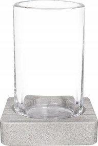 Fogkefetartó bögre Q-bath szürke márvány