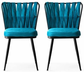 Kusakli Blue étkezőszék szett, 2 db