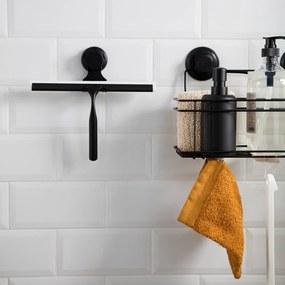 Bestlock Black Double Hook Squeegee fekete vízlehúzó öntapadós tartóval - Compactor