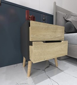 Flora - Anthracite, Sapphire Oak