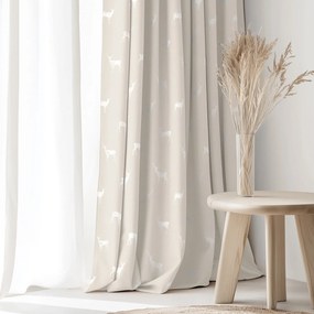 Goldea natura karácsonyi drapéria - szarvasok természetes talajon 180x135 cm