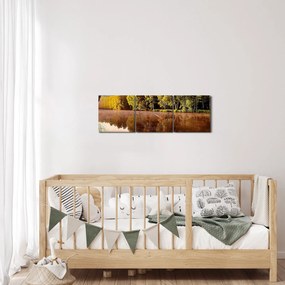Kép - A folyón túl (órával) (90x30 cm)
