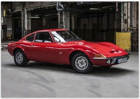 Poszterek 100x70 Piros klasszikus Opel Gt