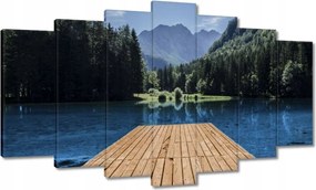 Festmények 140x80 Fa híd a hegyekben