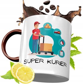 Bordó Bögre Futárnak Születésnapi Ajándék fényképes nyomtatással