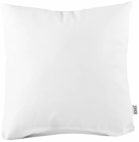 EMI fehér színű műbőr párna, Párna 40x40 cm