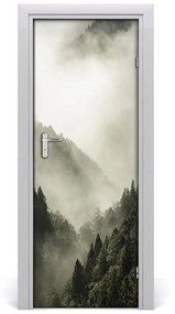 Ajtó méretű poszter Köd az erdőben 85x205 cm