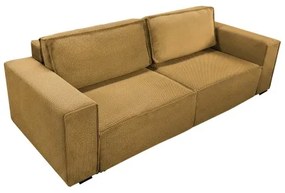 Kihúzható háromszemélyes kanapé tárolóval RONDA narancssárga