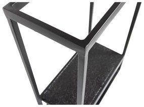 Fekete fém fali polc 40x60 cm Febe – WOOOD