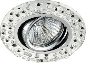 PREZENT 71068 Crystals Kristály Spot Lámpa Króm, Tükör, Átlátszó GU10 IP20