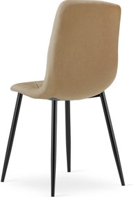 Barna étkezőszék LIBRA fekete lábakkal