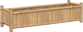 vidaXL bambusz virágtartó 100 x 30 x 25 cm