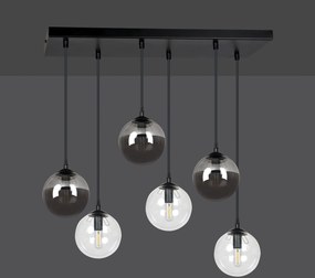 Emibig modern függeszték cosmo fekete emi714/6m2