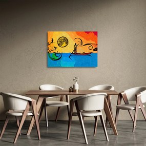 Egy ősi festmény képe (üvegen) (70x50 cm)