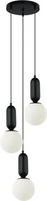 Italux modern függeszték aldeva fehér fekete itxpnd-02340-3s-bk