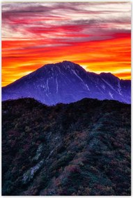 Poszterek 80x120 Hegyi táj nyugattal