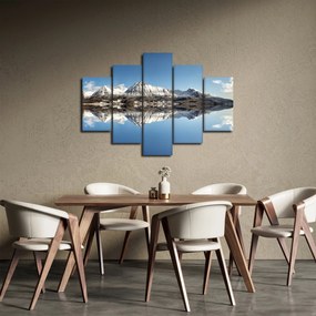 A hegyek képe és a tükröződés (150x105 cm)