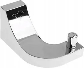 Egyszemélyes törölközőtartó akasztó Stella Square króm