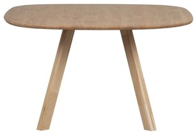 Tölgyfa étkezőasztal 130x130 cm Tablo – WOOOD