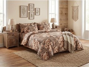 Mikroszálas ágyneműhuzat SPRING BEAR barna Ágyneműhuzat mérete: 70 x 80 cm | 140 x 200 cm