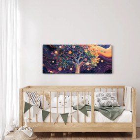 Kép – Lila fa tele energiával (120x50 cm)
