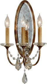 ELSTEAD FE-VALENTINA-W3 VALENTINA Kristály Fali Lámpa Antik bronz E14 IP20