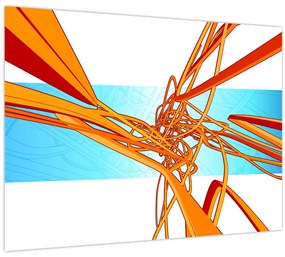 Kép - Összefonódó vonalak, absztrakciók (70x50 cm)