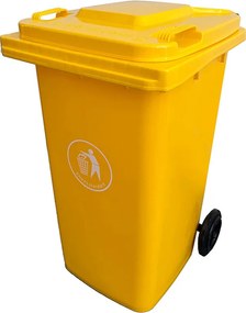 Hulladéktároló 240L sárga