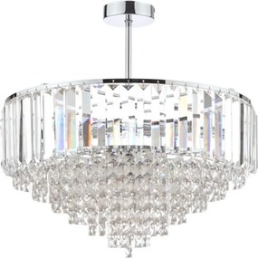 LAURA ASHLEY 3566049-Q VIENNA Kristály Mennyezeti Lámpa Csiszolt Króm, Átlátszó G9 IP20