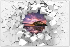 Poszterek 120x80 Gyönyörű lila tájkép