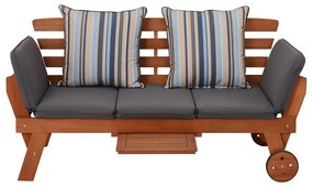 Barna tömörfa kerti pad Rincon – Garden Pleasure