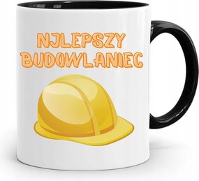 Bögre Fekete Építő Barkács Szakember Ajándék fényképes nyomtatással