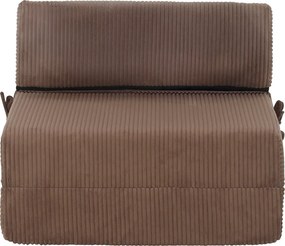 Összecsukható matrac/fotel, 2 az 1-ben, világosbarna, MALEN