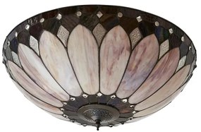Endon 63973 - Tiffany BROOKLYN mennyezeti lámpa 2xE14/60W/230V, átmérő 50 cm