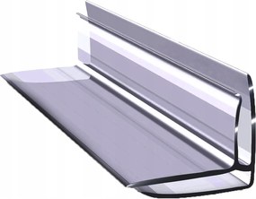 Sarokprofil egyenes szög Polikarbonát Füst(szürke) 8-10mm 2m