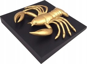 Rák arany glamour dekorációs figura