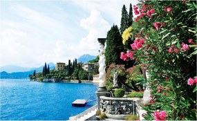 Flizelin fotótapéta Comói-tó Olasz panoráma kilátás 200x140 +ragasztó